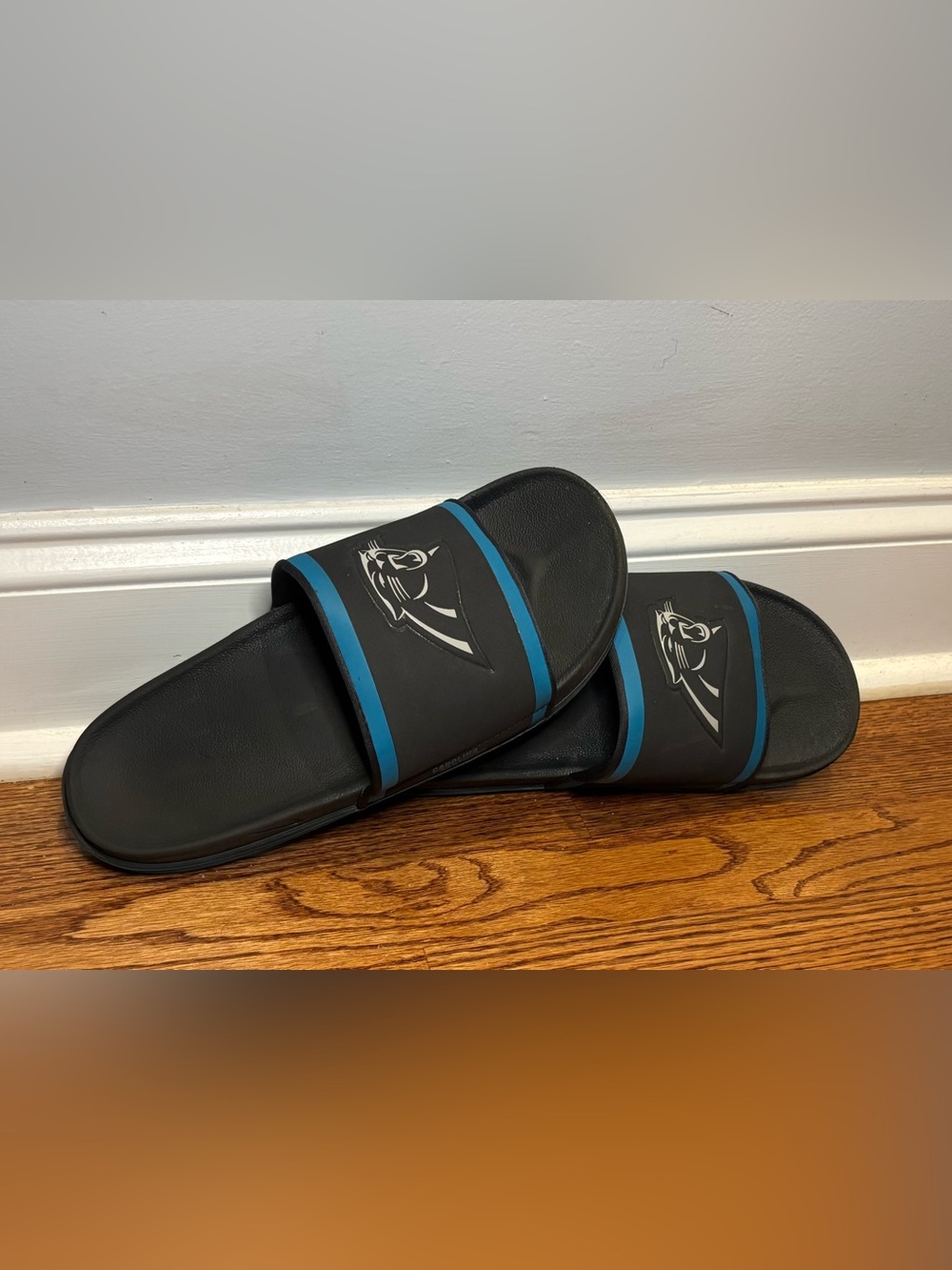 Nike Carolina Panthers Slides